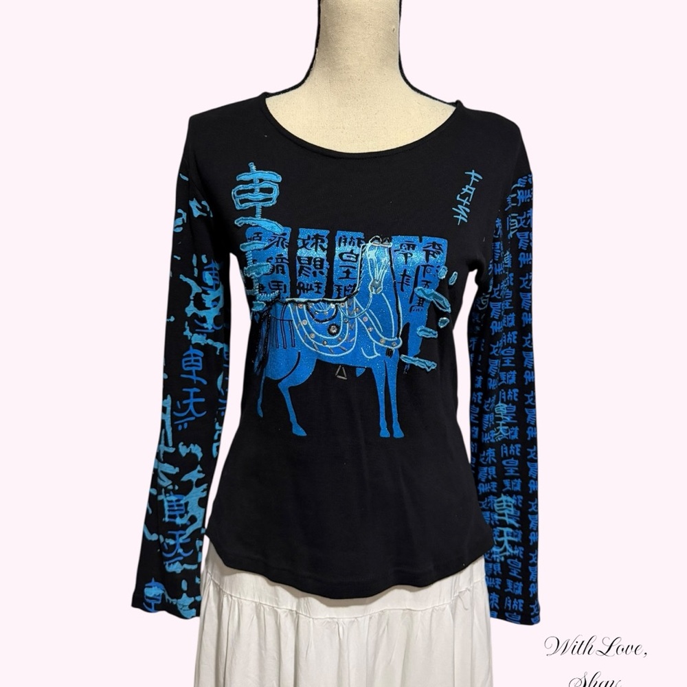 Y2k 2000s vintage Custo Barcelona Long sleeve top